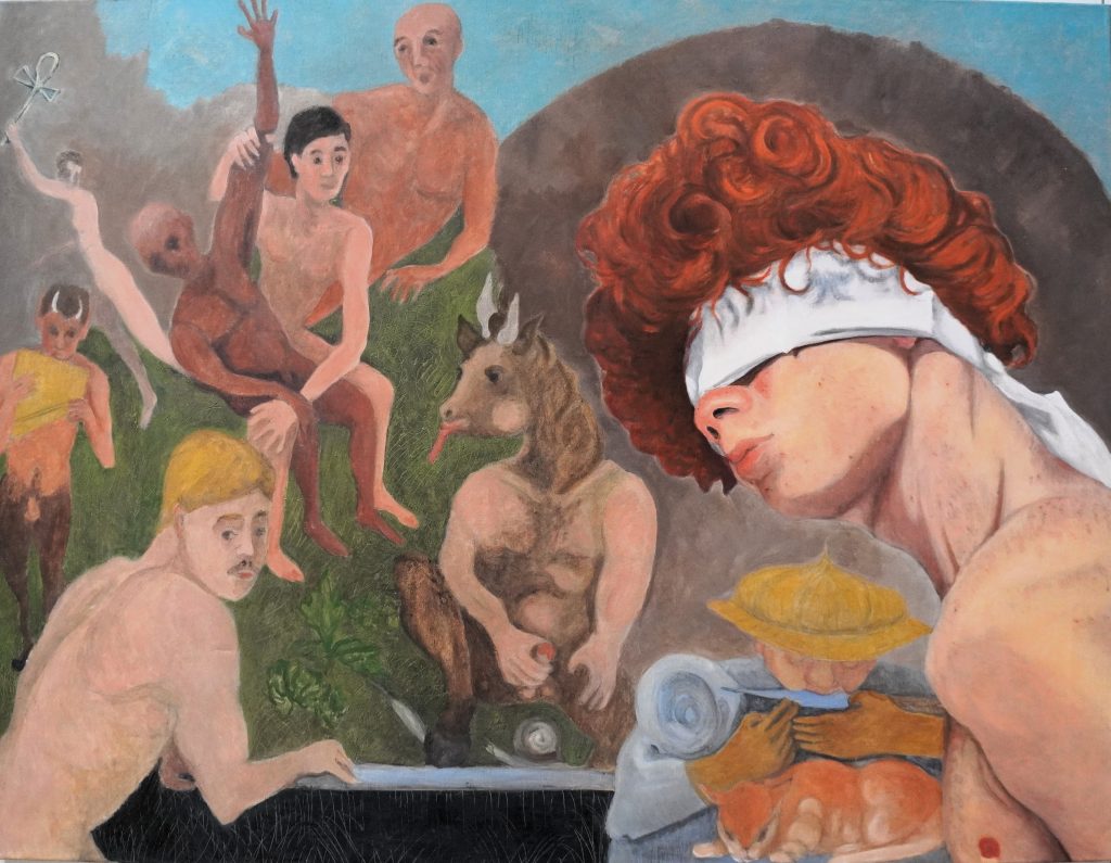 26HsT01 LES YEUX BANDES 50F 89 x116 cm, 2026